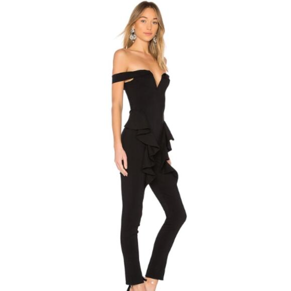 Michael Costello x REVOLVE Jeric Jumpsuit in Black NWT Size Small - Picture 2 of 4
